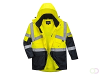 Hi-Vis Tweekleuren Ademend Jack maat 4XL, Yellow/Navy