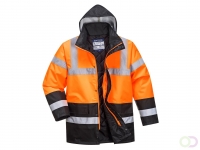 Hi-Vis Tweekleuren Parka maat Medium, OrBk