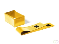Etikethoes voor palletvoet 140x65 / 90x65 mm, Geel