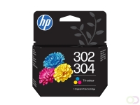 HP 302/304 originele driekleureninktcartridge (B7RT6AE)