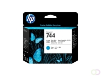 HP 744 fotozwarte/cyaan DesignJet printkop (F9J86A)
