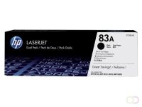 HP 83A originele zwarte LaserJet tonercartridge, 2-pack (CF283AD)