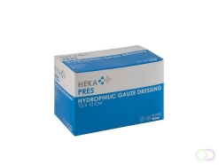 Hydrofiel gaaskompres Hekapres 10x10cm steriel