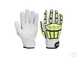 Impact Pro Cut Handschoen maat S, "The Impact Pro Cut Glove is designed for action in the toughest environments. Premium leather