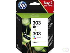 Inktcartridge HP 3YM92AE 303 zwart   kleur