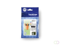 Brother LC3217VAL inktcartridge 4 stuk(s) Origineel Zwart, Cyaan, Magenta, Geel (LC3217VAL)
