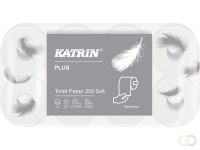 Katrin toiletpapier Plus hoogwit 3laags 250vel per rol, 8rollen