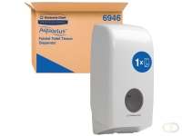 Toiletpapierdispenser Kimberly Clark Aquarius gevouwen wit 6946