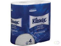 Kleenex toiletpapier Extra Comfort, 4-laags, 160 vel per rol, pak van 4 rollen