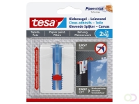 Klevende spijker tesa® canvas- behang en pleisterwerk 2kg wit 2 stuks