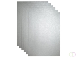 Kopieerpapier Papicolor A4 300gr 3 vel metallic zilver