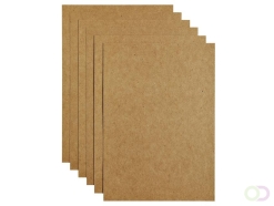 Kopieerpapier Papicolor A4 220gr 6 vel kraft bruin