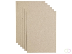 Kopieerpapier Papicolor A4 220gr 6 vel kraft grijs