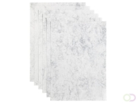 Kopieerpapier Papicolor A4 200gr 6 vel marble grijs