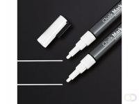 krijtmarker Sigel 1-2mm afwasbaar 2 stuks wit