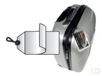 Label bagage Djois 3L 11120 72x123mm met nylonkoord transparant 10 stuks