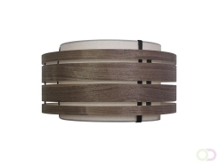 Lampenkap Nextime Beam 50 cm hout walnoot zwart