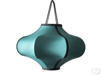 Lantaarn Nextime Lumi 40 cm stof turqoise