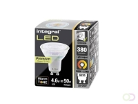 Ledlamp Integral GU10 4,6W 1800K-2700K warm licht 380lumen dimbaar