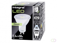 Ledlamp Integral GU10 5,5W 4000K koel licht 470lumen
