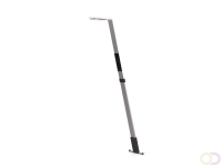Draagbare vloerlamp LUCTRA® FLEX, metaal-zilver