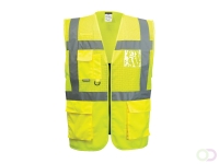 Madrid Hi-Vis Half Mesh Executive Vest maat 4XL, "When temperatures are soaring stay visible and cool in this revolutionary garm
