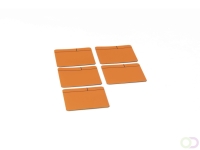 Magneetfolie Scrum oranje, set van 5 stuks