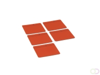 Magneetfolie Scrum rood, set van 5 stuks