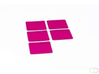Magneetfolie Scrum roze, set van 5 stuks