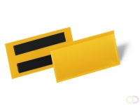 Magnetische documenthoes 100x38 mm, Geel, 50 stuks