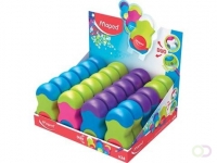 Maped potloodslijper + gom Loopy, display met 24 stuks in geassorteerde kleuren