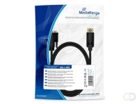 MediaRange DisplayPort™ to DVI Connection Cable, 2.0m, Black