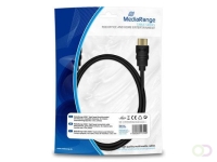 MediaRange HDMI™ High Speed Ethernet Cable (Ver. 1.4), 10.2 Gbps, 1.5m, Black