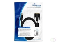 MediaRange HDMI™ to DVI Connection Cable, with Ferrite Core, 2.0m, Black