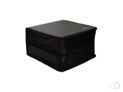 MediaRange Media storage wallet for 500 discs, synthetic leather, black