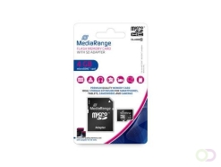 MediaRange microSDHC™ Memory Card with SD Adapter, Class 10, 4GB
