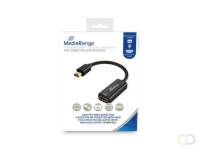 MediaRange Mini DisplayPort™ to HDMI™ High Speed converter, gold-plated, HDMI socket/Mini DP plug, 10 Gbit/s data transfer rate,