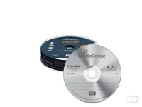 MediaRange Rewritable DVD RW 4.7GB I 120min, 4x Speed, Cake 10