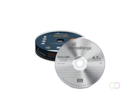 MediaRange Rewritable DVD RW 4.7GB I 120min, 4x Speed, Cake 10