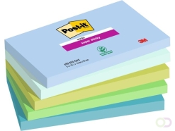 Memoblok 3M Post-it 655 76mmx127mm Super Sticky Oasis 5 stuks