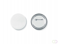 Metalen button Pin, mat zilver