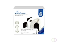MediaRange Multi-purpose paper labels, for label printers using Brother DK-11201, 29x90mm, 400 pcs, black on white