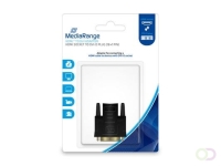MediaRange HDMI™ to DVI adapter, gold-plated, HDMI socket/DVI-D plug (18 1 Pin), black