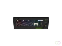 MediaRange Gaming Series wired mechanical gaming-keyboard with 104 keys and 14 color modes, QWERTY (UK), black/silver