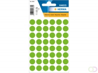 Multipurpose-etiketten, Ø 13 mm, rond groen, permanent hechtend, om met de hand