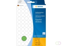 Etiket HERMA 2235 rond 13mm groen 2464stuks