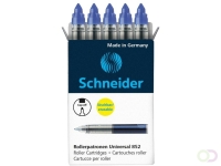 Rollerpenvulling Schneider 852 medium blauw 5 stuks