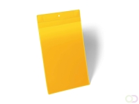 Neodymium magnetische documenthoes A4 staand formaat, Geel, pak a 10 stuks