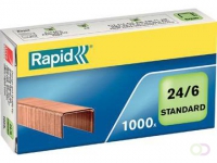 Rapid Nietjes 24/6, koper, doos van 1.000 nietjes