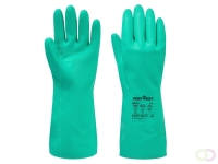 Nitrosafe Essential Multipack maat L, "Experience superior grip and protection with our chemical-resistant gauntlet featuring a